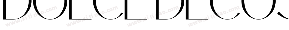 DOLCE DECOSSK REGULA字体转换